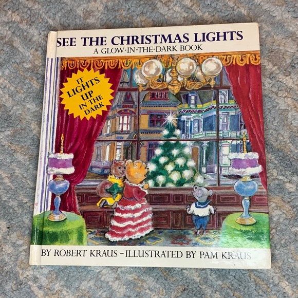 See The Christmas Lights Robert Kraus A Glow In The Dark Book 1981 Rare Vintage - Picture 1 of 5